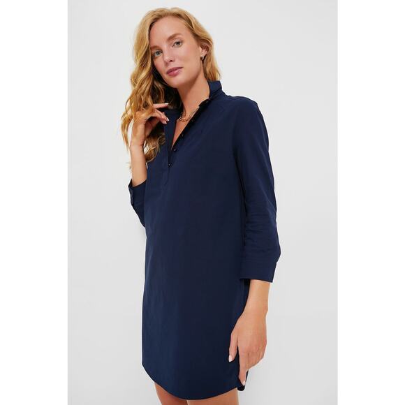 POMANDER PLACE French Navy Polly Dress Szie M NWT Retail $98 Tuckernuck - Picture 5 of 7